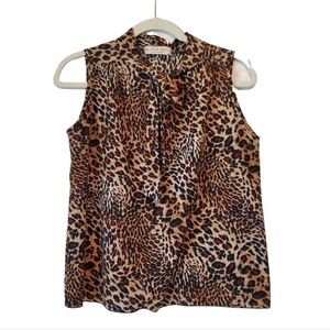 Jon & Anna Leopard Tie Blouse